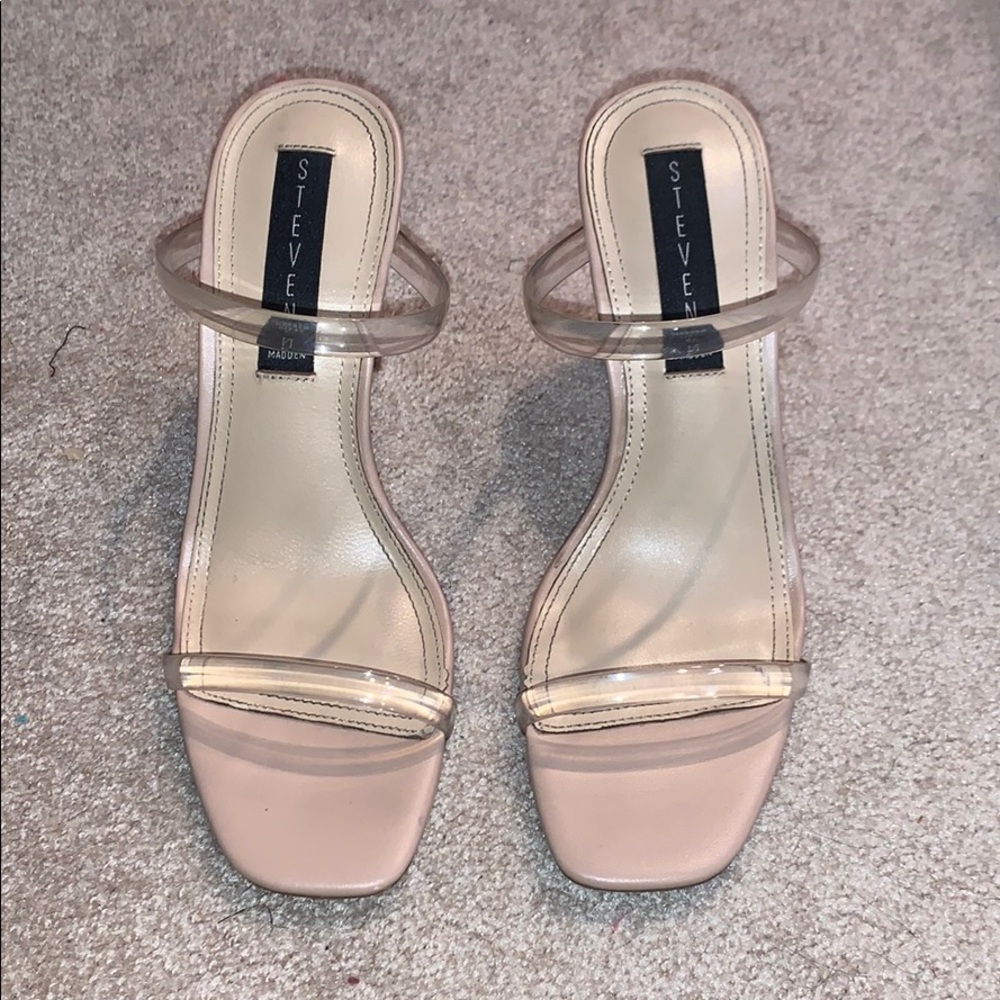 Steve Madden Tan Block Heels